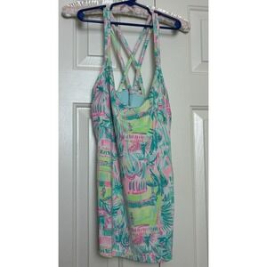 LILLY PULITZER -MEDIUM- AVIDA BRA TANK TENNIS PERFECT MATCH UPF 50+ MERYL